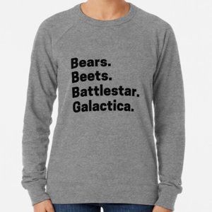 bears beets battlestar galactica Dwight The office Lightweight Sweatshirt